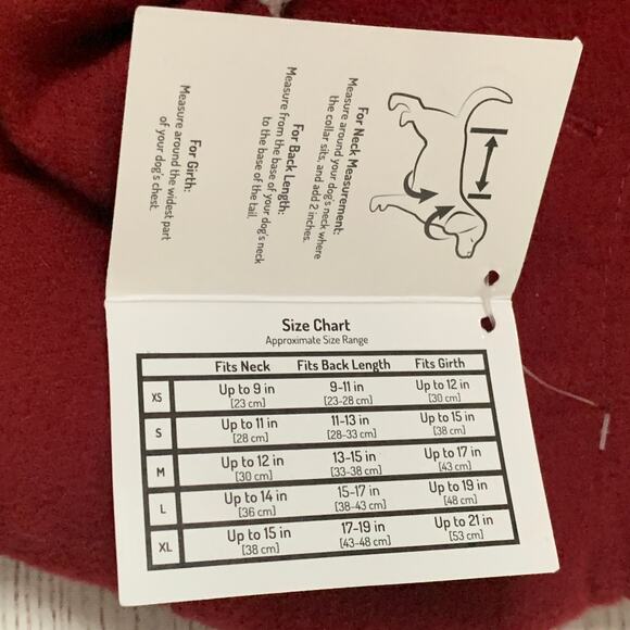 Fab Dog Maroon Red Dog Winter Dress Coat with White Bead Detail Size Medium - Picture 12 of 16